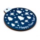 Colgante de Madera Bola de Navidad 58X65 mm