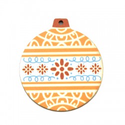Pendentif Boule en bois 49 x 55 mm