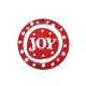 Wooden Pendant Round "JOY" 55mm