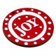 Wooden Pendant Round "JOY" 55mm