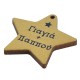 Wooden Pendant Star "Γιαγιά Παππούς" 35x39mm