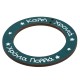 Pendentif rond en bois avec Cadre et Souhaits 69 mm