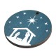 Pendentif rond en bois « Mangeoire » 40 mm