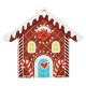 Ciondolo in Legno con Casa. Neve e Cuore 60X55 mm