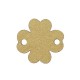 Connettore in Legno con Quadrifoglio e Occhio Malvagio 16 mm