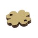 Connecteur en bois Trèfle à Quatre Feuilles avec œil Maléfique 16 mm