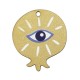 Wooden Pendant Pomegranate with Evil Eye 26x29mm
