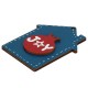 Wooden Pendant House “JOY” with Pomegranate & Star 49x64mm