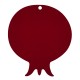 Wooden Pendant Pomegranate “LOVE” 57x64mm
