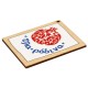 Pendentif en bois Rectangulaire avec Grenade 96 x 100 mm