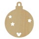 Wooden Pendant Christmas Ball “boy First CHRISTMAS” 52x65mm