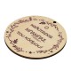 Wooden Pendant Round “Ο καλύτερος ΜΠΑΜΠΑΣ του κόσμου” 70mm