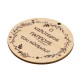 Colgante Redondo de Madera «Ο Καλύτερος Παππους του Κόσμου» 70 mm