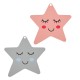 Wooden Pendant Star with Smile 71mm