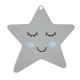 Wooden Pendant Star with Smile 71mm