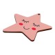 Wooden Pendant Star with Smile 71mm