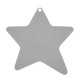 Wooden Pendant Star with Smile 71mm