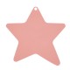 Wooden Pendant Star with Smile 71mm