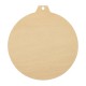 Ciondolo in Legno a Forma di Palla 1° Natale Mr & Mrs con Uccellini 76 mm
