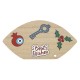 Occhio Malvagio Decorativo in Legno Best Wishes con Melograno 160X85 mm