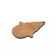 Ciondolo in Legno Nano Hope con Stella e Cuore 47X65 mm