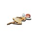 Wooden Pendant Fairy Ballerina 39x74mm