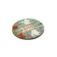 Wooden Pendant Round with Pigeons & Wishes 71mm