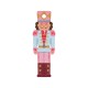 Colgante Navideño de Madera con Cascanueces Rosa 12 x 35 mm