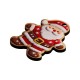 Wooden Pendant Santa Claus 42x49mm