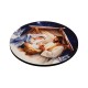 Wooden Pendant Round with Mary, Joseph & Baby Jesus 80mm
