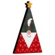 Décoration en bois « Nain avec Sapin de Noël » 75 x 120 mm