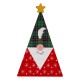Décoration en bois « Nain avec Sapin de Noël » 75 x 120 mm