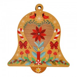 Décoration en bois Cloche 100 mm