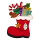 Decoración Navideña de Madera con Botas y Regalos 89 x 130 mm