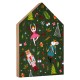 Maison Décorative en bois avec Décorations de Noël 180 x 120 mm