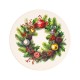 Sous-Verre de Noël en bois avec Couronne 82 x 68 mm