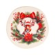 Wooden Christmas Coaster with Deer 80mm
