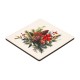 Sous-Verre de Noël en bois avec Bouquet 80 mm