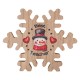 Wooden Deco Snowflake "Best Teacher" 90x105mm/20mm