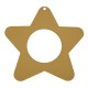 Wooden Pendant Star 93mm & Circle 40mm (2pcs/Set)