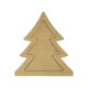 Décoration de Noël en bois « Sapin de Noël » 128 x 140 mm (2 Pièces/Lot)