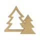 Wooden Deco Christmas Tree 128x140mm (2pcs/Set)
