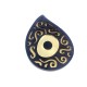 Ciondolo di Legno e Plexi Goccia Occhio Portafortuna 49x37mm