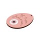 Wooden & Plexi Acrylic Pendant Egg with Evil Eye 60x46mm