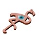 Wooden Pendant Flamingo with Plexi Acrylic 70x40mm