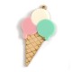 Pendentif glace en Bois avec Plexiacrylique 59x34mm