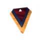 Wooden and Plexi Acrylic Pendant Diamond 45x50mm