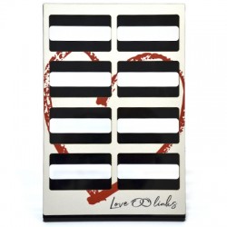 Présentoir en bois avec Plexiglas Acrylique « Love Links » 195 x 297 mm