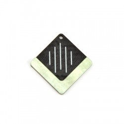 Plexi Acrylic and Wooden Pendant Rhombus 40mm
