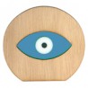 White/ Natural Brown/ Light Blue Mirror/ Black